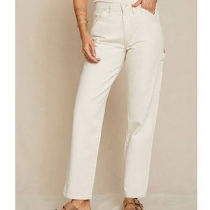 AMO painterly pant in natural